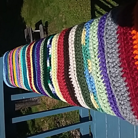 New small Throw/Baby Crocheted Afgan Blanket - Picture 7 of 7